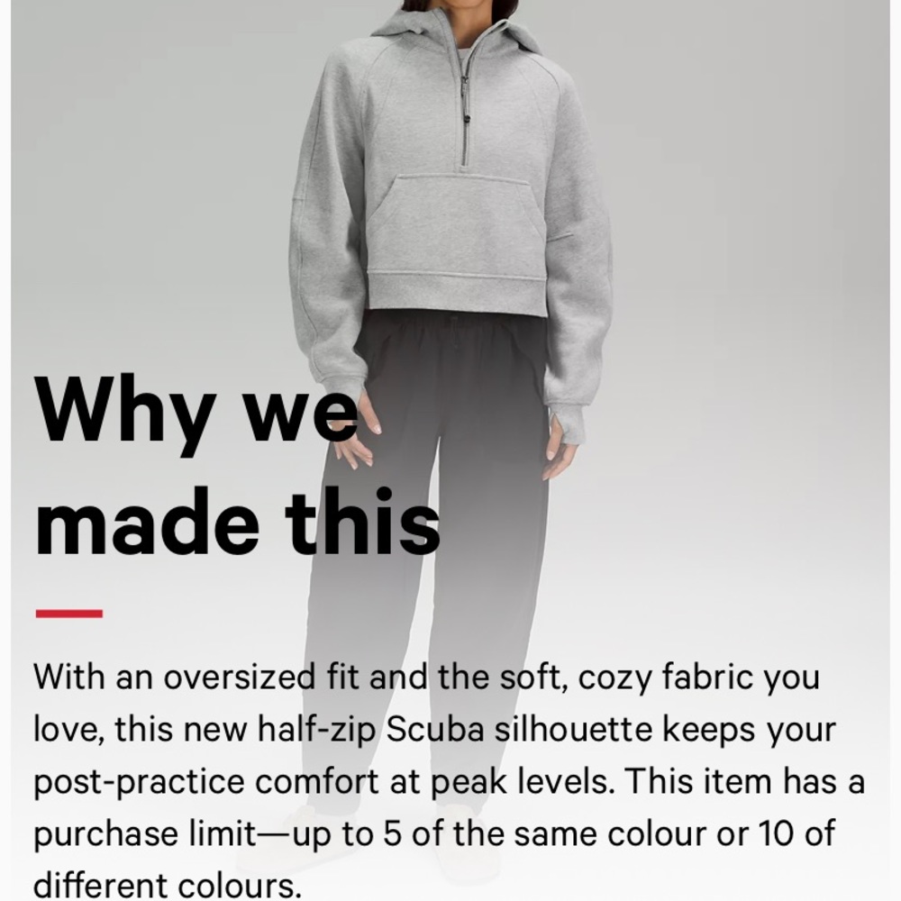 LULULEMON Scuba Oversized Half-Zip Hoodie BRAND NEW